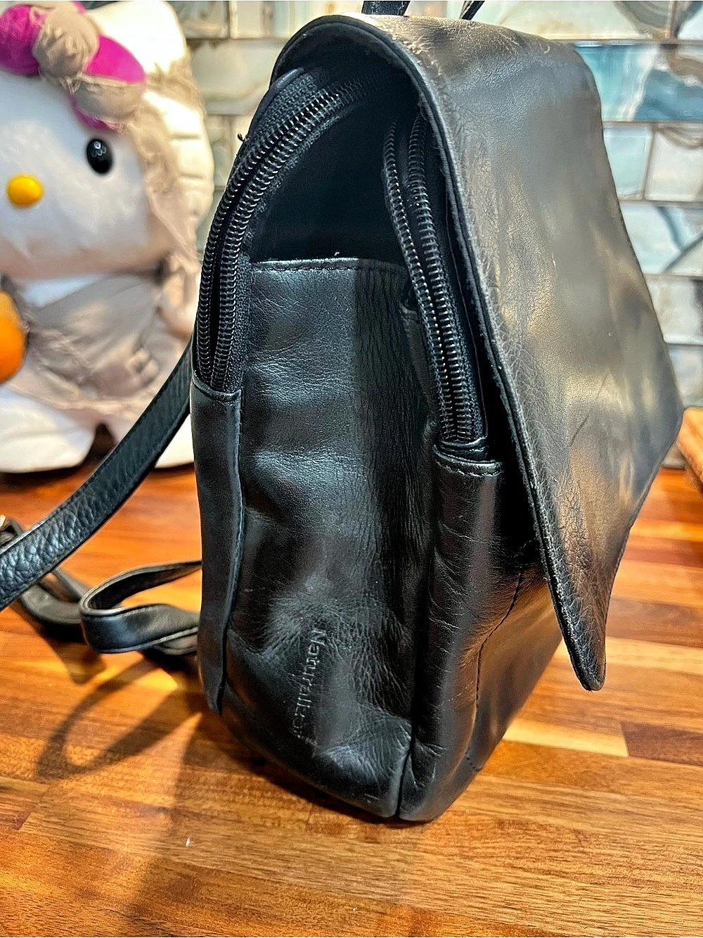 Naturalizer Black Genuine Leather Backpack